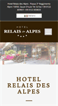 Mobile Screenshot of hotelrelaisdesalpes.com